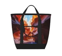 QMNSEHF Insulated Lunch Bag Antelope Canyon Lunch Box for women Men Reusable Leakproof Lunch Cooler Bag for Picnic Work