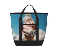 QMNSEHF Insulated Lunch Bag Cloudy Ice Cream Lunch Box for women Men Reusable Leakproof Lunch Cooler Bag for Picnic Work