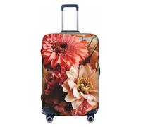 QMNSEHF Travel Luggage Cover Suitcase Protector Elastic Washable Bouquet of flowers Suitcase Cover Anti-scratch Spandex Baggage Covers Fits 18-32 Inch Luggage, Black, L