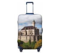 QMNSEHF Travel Luggage Cover Suitcase Protector Elastic Washable Historical monuments of Armenia Suitcase Cover Anti-scratch Spandex Baggage Covers Fits 18-32 Inch Luggage, Black, XL