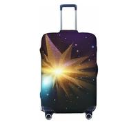 QMNSEHF Travel Luggage Cover Suitcase Protector Elastic Washable Shining star Suitcase Cover Anti-scratch Spandex Baggage Covers Fits 18-32 Inch Luggage, Black, XL