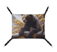 QMNVBDS Bear on The Branch Cat Hammock Ferret Hammock Guinea Pig Hammock Rat Hammock Hanging Cat Bed Chinchilla Hammock Hamster Hammock Cat Hammock for Cage Cat Supplies Pet Hammock
