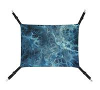 QMNVBDS Blue Neuron Picture Cat Hammock Ferret Hammock Guinea Pig Hammock Rat Hammock Hanging Cat Bed Chinchilla Hammock Hamster Hammock Cat Hammock for Cage Cat Supplies Pet Hammock