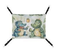 QMNVBDS Crocodile Friends Cat Hammock Ferret Hammock Guinea Pig Hammock Rat Hammock Hanging Cat Bed Chinchilla Hammock Hamster Hammock Cat Hammock for Cage Cat Supplies Pet Hammock