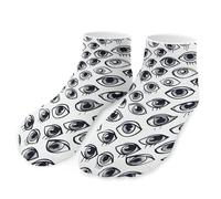 QMNVBDS Eyeball Line Pattern Socks Ankle Length Socks Casual Short Socks for Women Men Low Cut Sports Socks Running Socks No Show Socks Ankle Socks Athletic Socks Workout Socks, Style, One Size