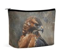 QMNVBDS Fur And Feathers Makeup Bag Travel Toiletry Bag for Women Waterproof Cosmetic Bags Small Zipper Pouch Portable Travel Bags for Toiletries Cute Cosmetic Pouch Make Up Organizer