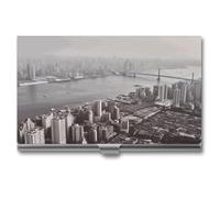 QMNVBDS Mumbai City Business Card Holder Slim Business Card Case for Women Men Metal Business Card Box Business Card Holder for Pocket Purse Small Business Card Wallet One Size