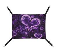 QMNVBDS Purple Love Cat Hammock Ferret Hammock Guinea Pig Hammock Rat Hammock Hanging Cat Bed Chinchilla Hammock Hamster Hammock Cat Hammock for Cage Cat Supplies Pet Hammock