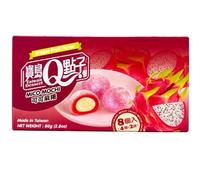 Qmochi Japanese cakes with dragon fruit flavor 80g