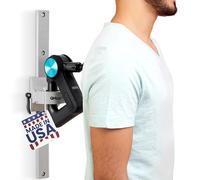 QMount Massage Gun Holder & Wall Mount - Hands-Free for Full Body Muscle Recovery - Fully Adjustable Massage Gun Wall Mount - Heavy Duty Nylon Body, No Slip, Supports Deep Massaging