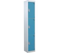 QMP Standard 3 Door - Light Blue Locker