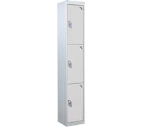 QMP Standard 3 Door - Light Grey Locker