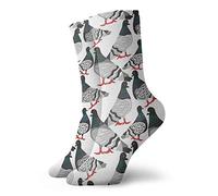 QMS CONTRACTING LIMITED Pigeon Power Painting Classics Compression Socks Athletic Long Crew Socks For Men Women 11.8inch(30cm)