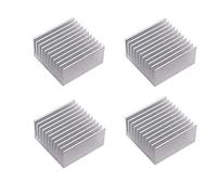 QMseller 4pcs Aluminum Chipset Heat Radiator Cooling Fin Heatsink 40mm (L) x 40mm(W) x 20mm(H) Silver Tone