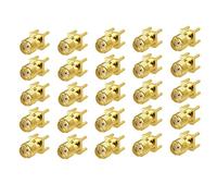 QMseller End Launch PCB Mount SMA Female Straight RF Connector Adapter 25PCS