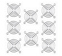 QMseller Metal Household Grill Protector Finger Guard for 60mm Case Fan 8pcs Silver Tone