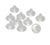 QMseller Rubber Home Desk Glass Transparent Anti-Collision Suction Cups Sucker Hanger Pads (Pack of 10)