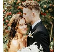 QMSKI Personalised Diamond Art Kits, Private Custom Diamond Painting, 5D DIY Diamonds Art for Adults, Creat Your Own Photo Full Drill Embroidery Picture Gifts for Home Decor (30x30cm)