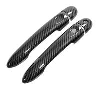 QMTVFSRH Car Exterior Door Handle Cover for Alpine A110 2017-2022 Single-Hole Door Handle Covers Exterior Cup Protector Anti-Scratch Trim Kit(1 Smart Carbon Fiber Pattern)