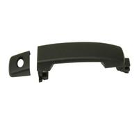 QMTVFSRH Car Exterior Door Handle Cover for Frontier for Navara for D40 2006-2014 Pathfinder R51 Chrome and Black Door Handle Exterior Cover(Front Left)