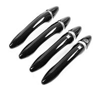 QMTVFSRH Car Exterior Door Handle Cover for Kia K5 2010-2015 Single Hole Dual Smart Door Handle Cover Decorative Anti-Scratch Accessories Protector(Bright Black)