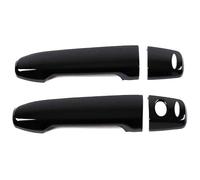 QMTVFSRH Car Exterior Door Handle Cover for P&eugeot 4007 2008-2012 Single Hole Dual Smart Door Handle Trim Frame Anti-Scratch Upgrade Kit Protector(2 Doors Bright Black)
