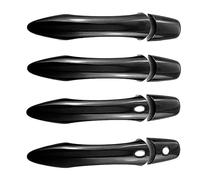 QMTVFSRH Car Exterior Door Handle Cover for Patrol Y62 2010-2024 Single-Hole Dual-Smart Door Handle Trim Anti-Scratch Car Accessories Protector Compatible with(Bright Black)