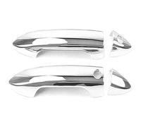 QMTVFSRH Car Exterior Door Handle Cover for Pilot 2017-2021 Single Hole 1-Smart Door Handle Cover Protective Accessories Exterior Cup Trim Decoration Protector Anti-Scratch(2 Doors Electroplated)