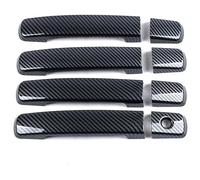 QMTVFSRH Car Exterior Door Handle Cover for Teana L32 2007-2013 Single-Hole Door Handle Covers Cup Protector Anti-Scratch Trim Accessories(Carbon Fiber Pattern)