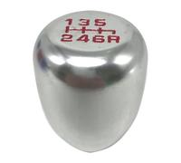 QMTVFSRH Car Gear Knob Shifter 6 Speed Car Auto Gear Shift Knob Manual Transmission Automatic Level Aluminum Alloy Universal Accessories(Silver)