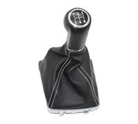 QMTVFSRH Car Gear Knob Shifter for Vauxhall for O&pel for Astra H 2004 2005 2006 2007 2008 2009 2010 Car 5/6 Speed Gear Lever Shift Knob with Leather Boot(12345R KNOB Set)