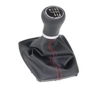 QMTVFSRH Car Gear Shift Knob for A4 8E B6 B7 2000 2001 2002 2003 2004 2005 2006 2007 2008 5 6 Speed Car Shift Gear Knob(R123456 Black Line)