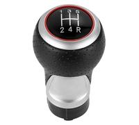 QMTVFSRH Car Gear Shift Knob for A4 B6 B7 B8 A6 S4 8K A5 8T Q5 8R for Ibiza 6J for Seat for Leon Mk1 for Passat for Golf 12mm 5/6 Speeds Car Gear Shift Knob Handball(Red 12345r)