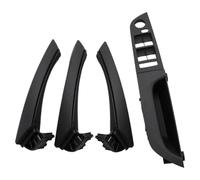 QMTVFSRH Inside Door Handles for 3 Series E90 E91 316 318 320 325 328i 2004-2012 Interior Door Pull Handle with Cover Trim Full Set(Black,37.5 Low-end)