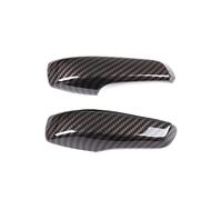 QMTVFSRH Inside Door Handles for Benz for Smart for Fortwo 451 2009-2014 Auto Interior Door Handle Cover Trim Sticker(Carbon Fiber)