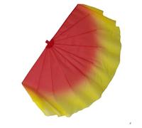 QMVDOJR Chiffon Big Fan Veil Opening Dance Props Fishbone Foldable Handle Dancing Fan(Color 1,85CM 1PCS)