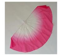 QMVDOJR Chiffon Big Fan Veil Opening Dance Props Fishbone Foldable Handle Dancing Fan(Color 10,95CM 1PCS)