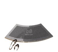 QMVDOJR Curved Cute Bathroom Floor Mat Fan-shaped Shower Room Plush Thickened Strong Water-absorbing And Antislip Foot Door(Color4,45x70cm)