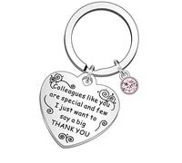 QMVMV Colleague Coworker Friendship Leaving Birthday Christmas Keyring Gifts For Women Keychain Engraved Colleagues Like You Are Special And Few I Just Want To Say A Big Thank You