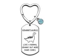 QMVMV Funny Grannysaurus Gifts Granny Keyring from Granddaughter Grandson Birthday Christmas Thanksgiving Mother's Day Gifts for Granny