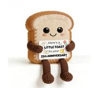 QMVMV Handmade Crochet Toast 25th Wedding Anniversary Romantic Gifts