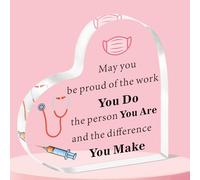 QMVMV Nurse Gifts For Women Acrylic Plaque Nurses Week Gifts Nursing Graduation Gift Nurse Practitioner Gifts