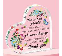 QMVMV Thank You Gifts for Women: Inspirational Acrylic Plaque Keepsake for Coworker, Leaving, Farewell, Teacher, Nurse & Friend