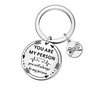 QMVMV You are My Person Gifts Bff Women Teens Girls Best Friends Keyring Birthday Valentines KeyChain