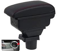 QMZDXH Car Armrest For MINI Cooper R50 R52 R53 R57 R58 F55 F57 Compatriot R60 F60 Armrest Style Car Accessories Box (black)