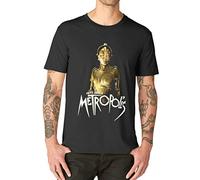 QN Fritz Lang Metropolis T Shirt Cult Vintage Retro 1927 Film Birthday Gift Black