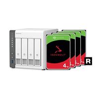 QNAP 4 Bay NAS with 12TB Storage Capacity, Preconfigured RAID 5 Seagate IronWolf Drives Bundle, 2.5GbE Ports (TS-433-4G-44ST-US)