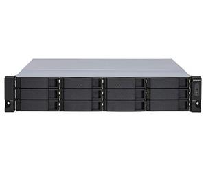 QNAP High-capacity TL SATA JBOD not only can expand NAS storage, but also Windows and Ubuntu computers and servers., TL-R1200S-RP