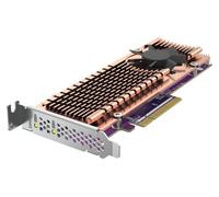 QNAP QM2-2P-384A Dual M.2 PCIe SSD Expansion Card, Supports up to Two M.2 2280/22110 Form Factor M.2 PCIe (Gen3 x4) SSDs, PCIe Gen3 x8 Host Interface, Low-Profile Bracket pre-Loaded, 2 x SSD