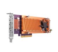 QNAP QM2-4S-240 Quad M.2 SATA SSD Expansion Card; Supports Up to Four M.2 2280 Formfactor M.2 Sata SSDs; PCIe Gen2 X4 Host Interface; Low-Profile Bracket Pre-Loaded